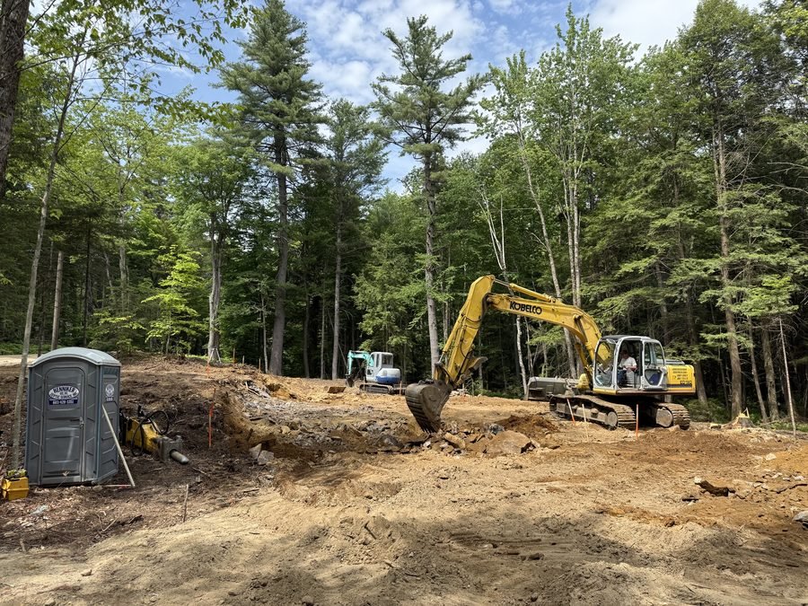 House lot clearing and ledge removal